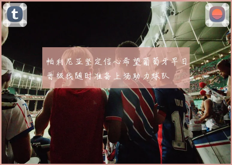 帕利尼亚坚定信心希望葡萄牙早日晋级我随时准备上场助力球队