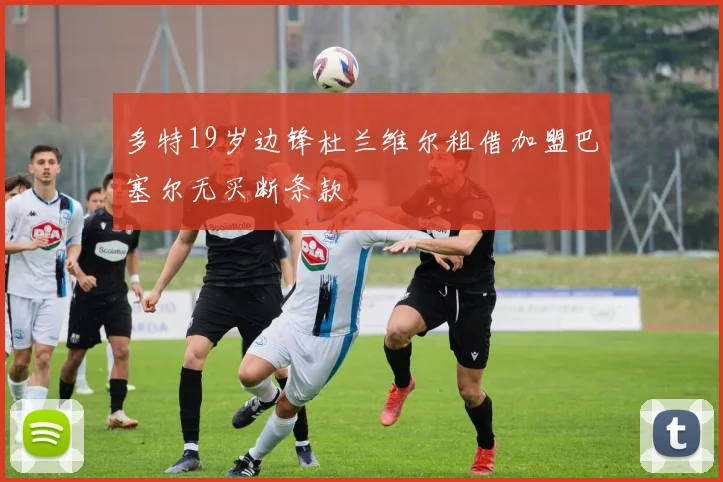 多特19岁边锋杜兰维尔租借加盟巴塞尔无买断条款